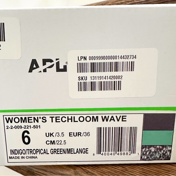 APL TechLoom Breeze Women’s Size 6 – Green Knit Slip-On Running Sneakers – New - Picture 9 of 9